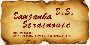 Damjanka Strainović vizit kartica